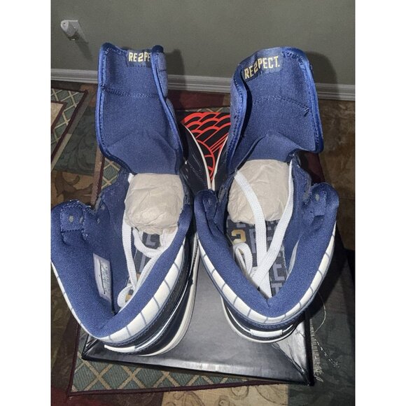 NIKE AIR JORDAN 1 RETRO HIGH JETER RE2PECT Navy Shoes 8.5 715854 402 Yankees - Picture 12 of 16